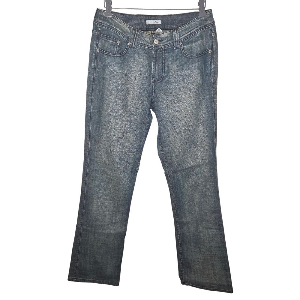 Chico's Platinum Nwot Mid-Rise Straight Leg Denim Jeans Size .5 (Small) 6